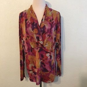 Investments Plus Size Long Sleeve Top 1X